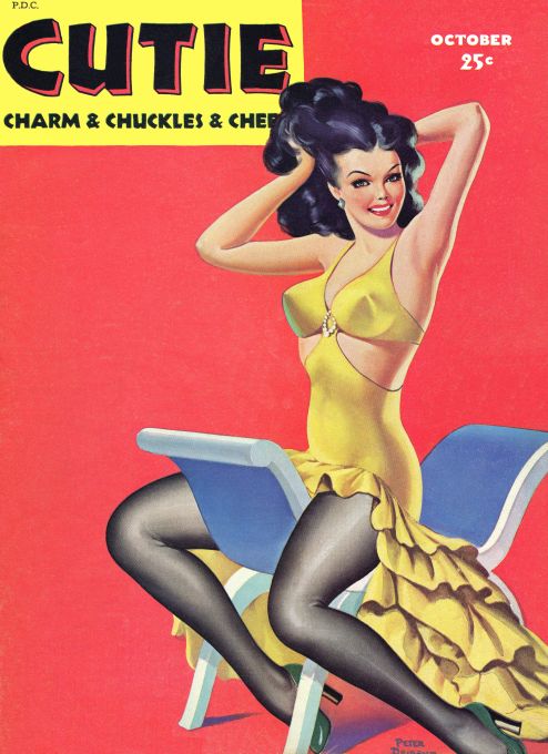 Pin Up - Girl in Yellow Gown - Driben - 1944