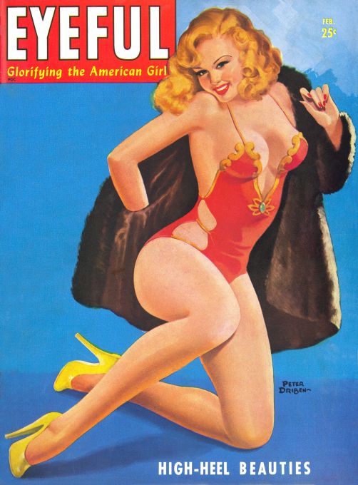 Pin Up - Girl in Fur Coat - Driben - 1947