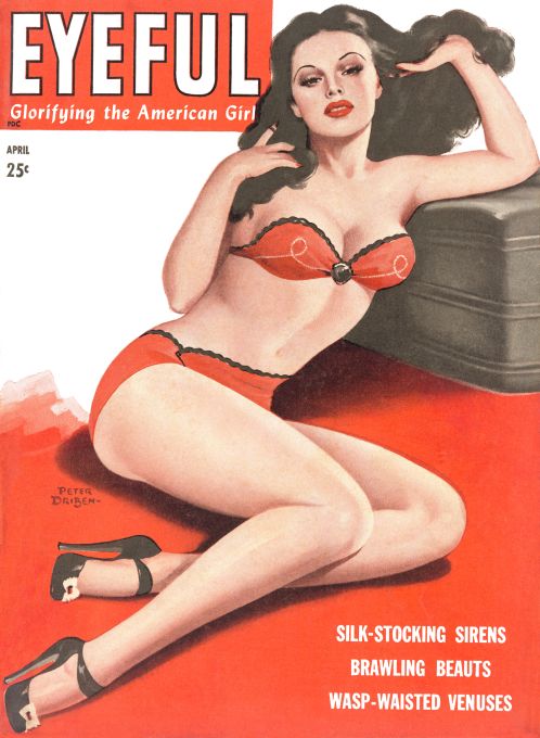 Pin Up - Girl in Red Lingerie - Driben - 1948
