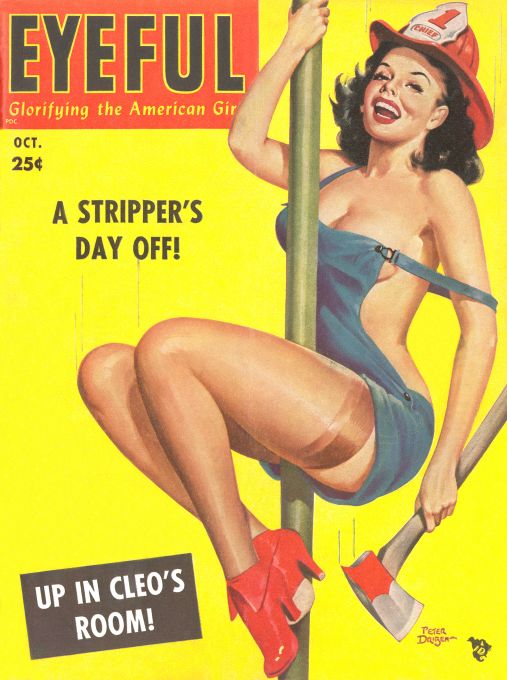 Pin Up - Firefighter Girl - Driben - 1952
