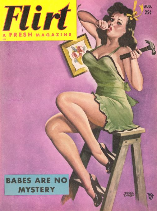 Pin Up - Girl Sucking Thumb - Driben - 1950