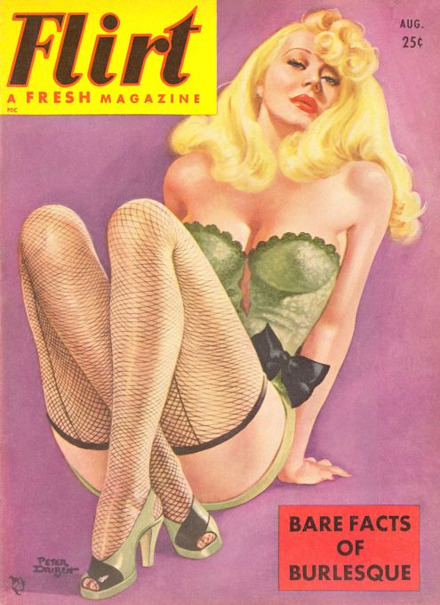 Pin Up - Girl in Green Fishnets - Driben - 1951