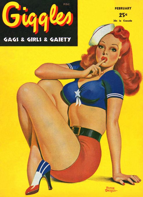 Pin Up - Redhead Sailor Girl - Driben - 1944