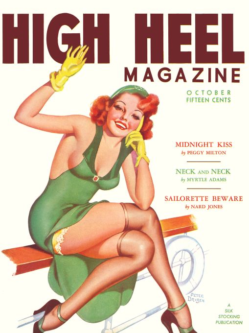 Pin Up - Girl in Green Dress - Driben - 1937