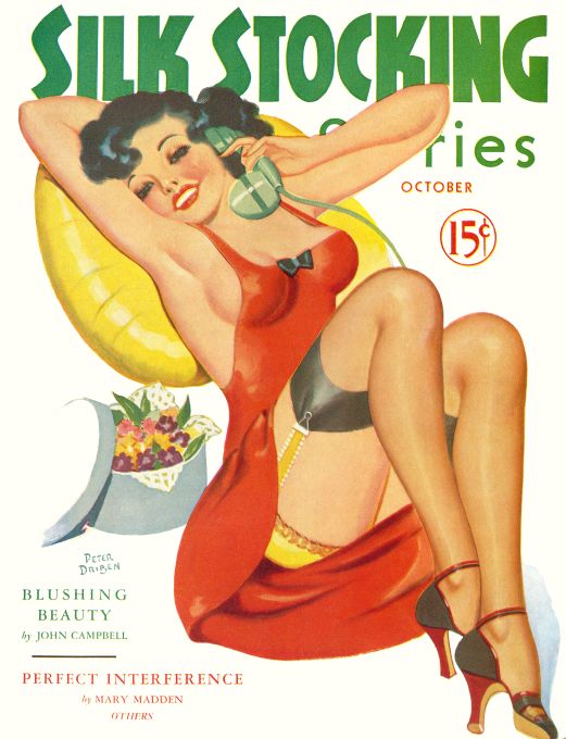 Pin Up - Girl in Red - Driben - 1937