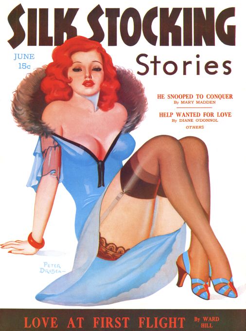 Pin Up - Girl in Blue - Driben - 1938