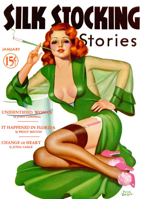 Pin Up - Girl Smoking - Driben - 1938