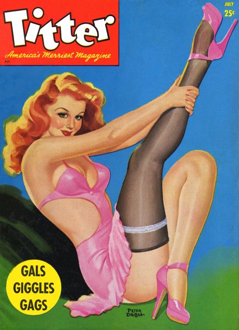 Pin Up - Girl in Red Lingerie - Driben - 1946