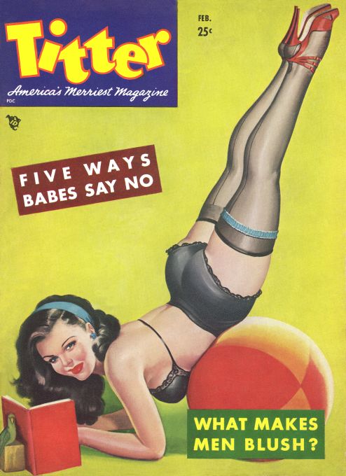 Pin Up - Girl Reading Book - Driben - 1950