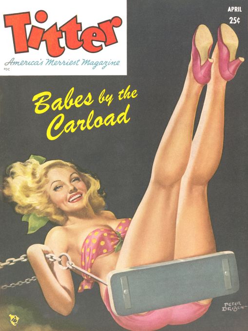 Pin Up - Girl on Swing - Driben - 1951