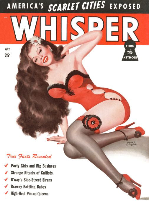 Pin Up - Showgirl in Red - Driben - 1948