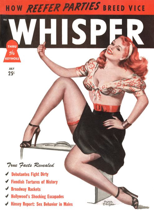Pin Up - Girl in Skimpy Top Skirt - Driben - 1948