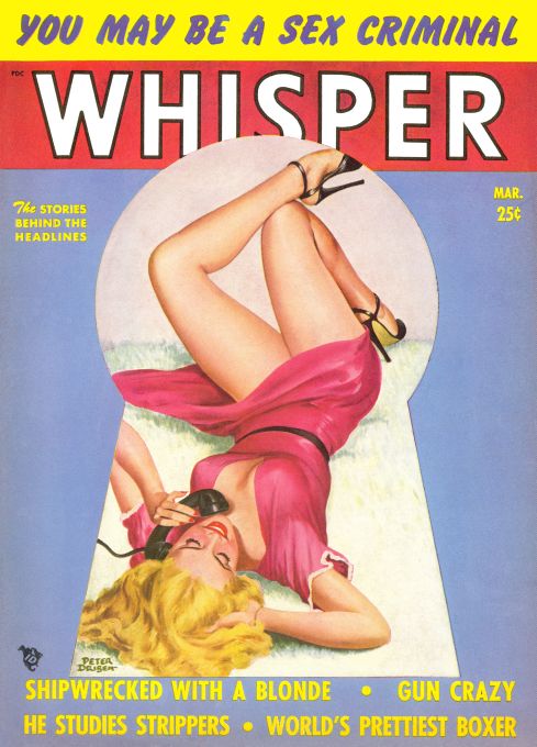 Pin Up - Girl in Hot Pink On Phone - Driben - 1950