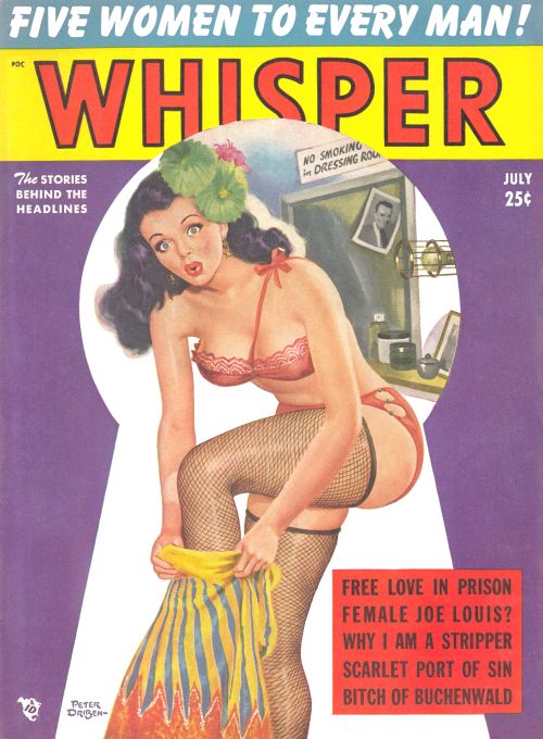 Pin Up - Girl Caught Dressing - Driben - 1951