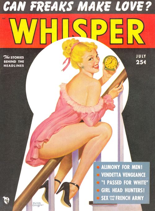 Pin Up - Girl Sliding Down Handrail - Driben - 1952