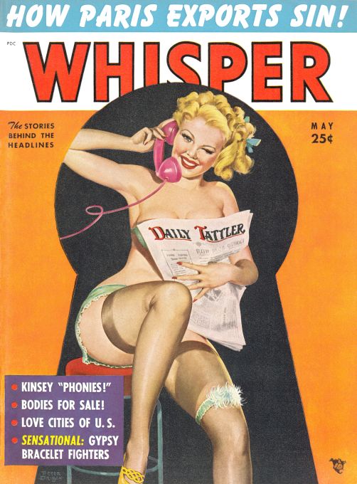 Pin Up - Girl in Green Lingerie - Driben - 1952