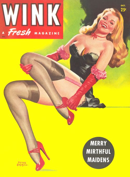 Pin Up - Showgirl in Lingerie Gloves - Driben - 1946