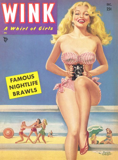Pin Up - Girl in Bikini With Camera - Driben - 1950