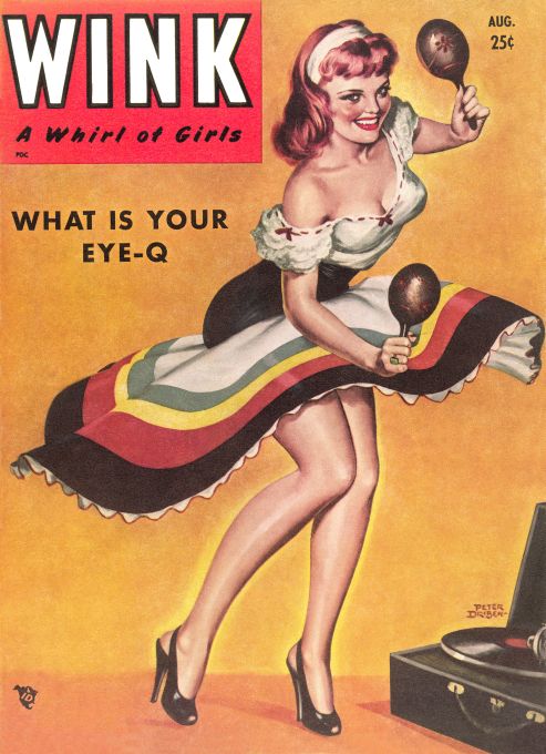Pin Up - Girl Dancing With Maracas - Driben - 1950