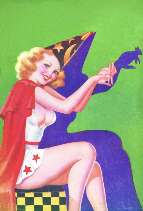 Pin Up - Blonde Magician Girl - Driben - 1937