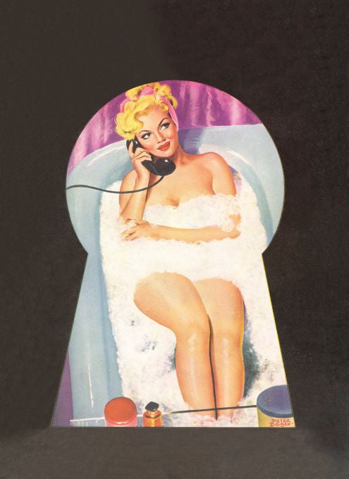 Pin Up - Blonde Girl in Bubble Bath - Driben - 1950