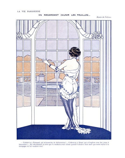 Pin Up - Girl And Window  - Fabiano - 1913