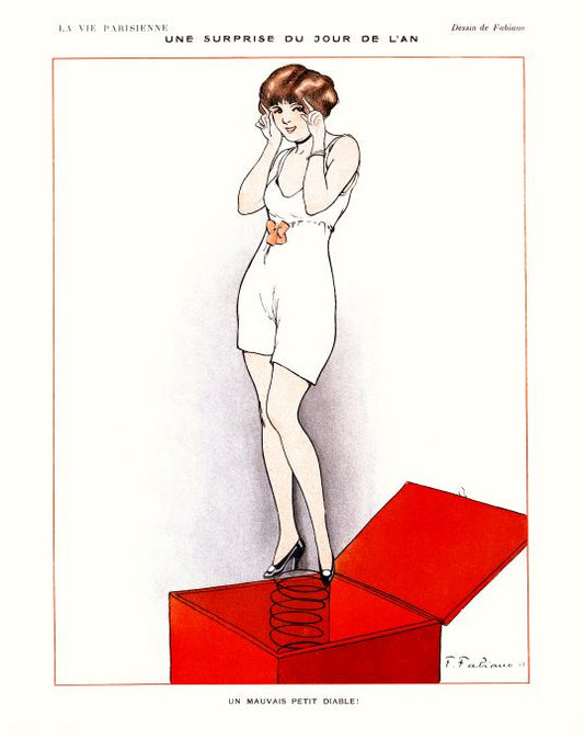 Pin Up - Girl Box Spring  - Fabiano - 1913