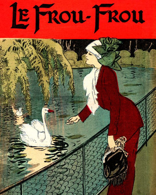 Girl Feeding Swan - 1911