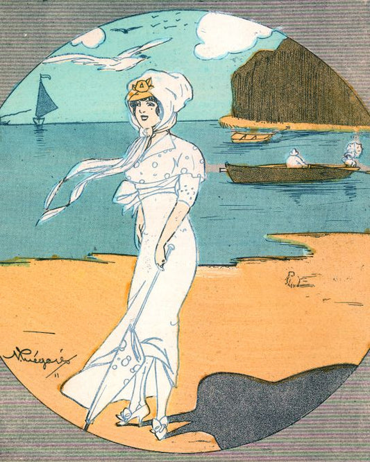 Girl Standing On The Shore - 1911