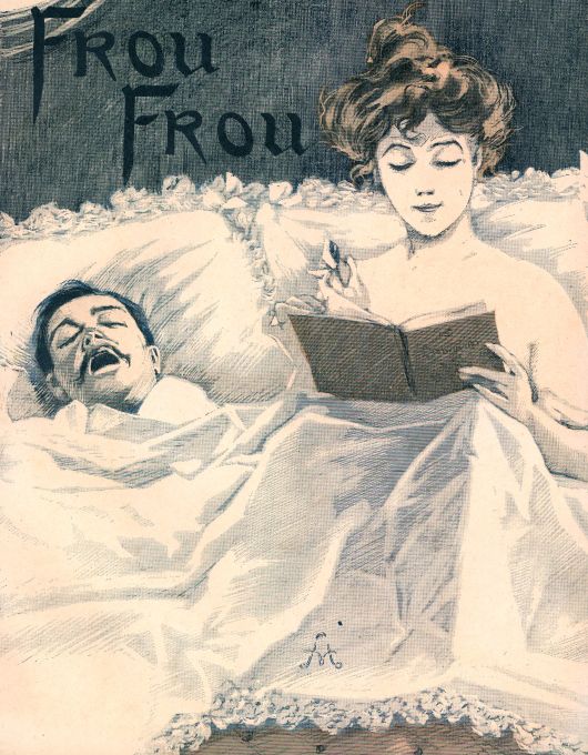 Girl Reading In Bed