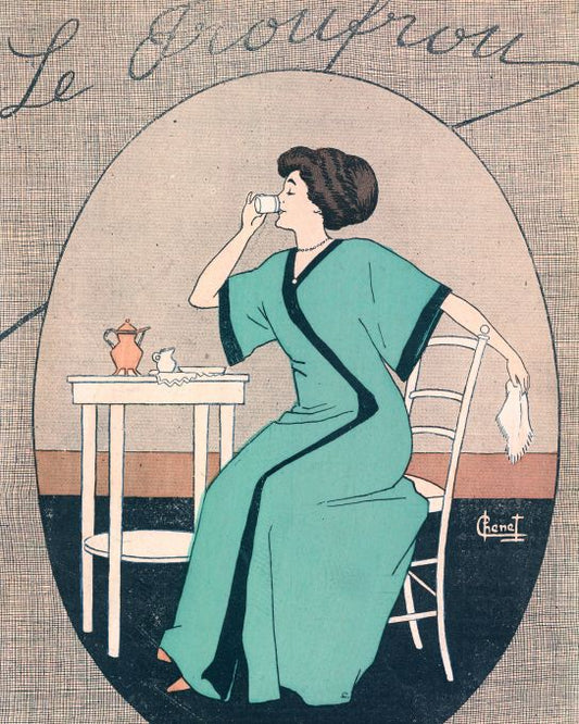 Girl Drinking Tea - Chenet