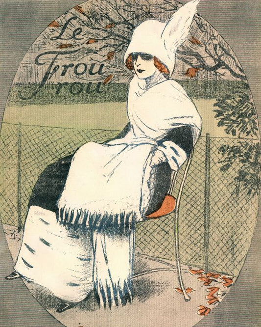 Girl On Chair w/Scarf