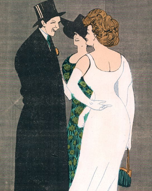 Man Talking To Two Girls