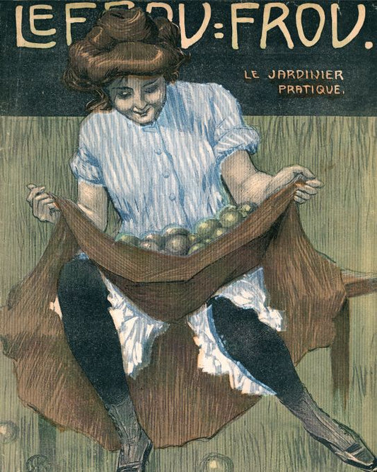 Girl Holding Apples In Skirt