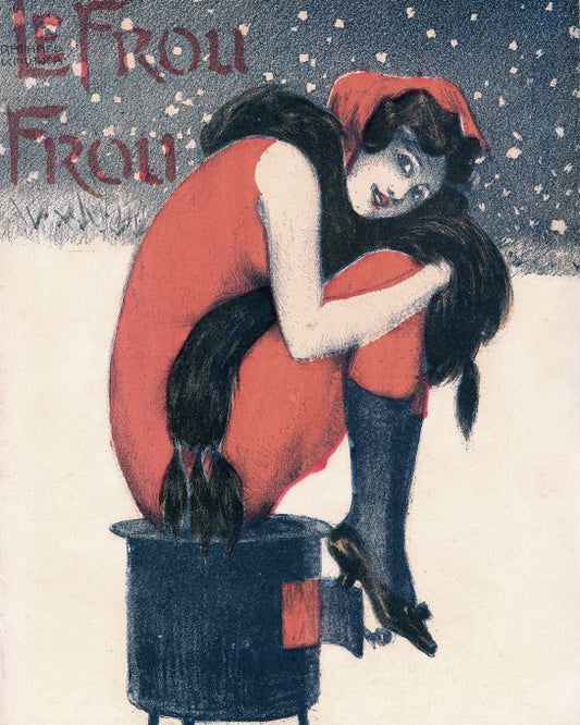 Girl In Red In Snow