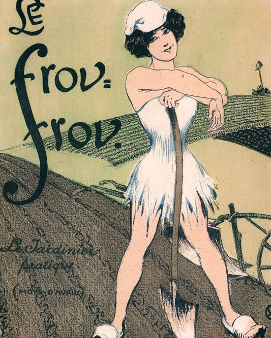 Girl In White At Farm