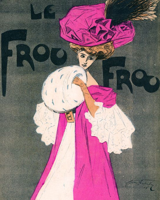 Girl In Purple And White Holding Muff