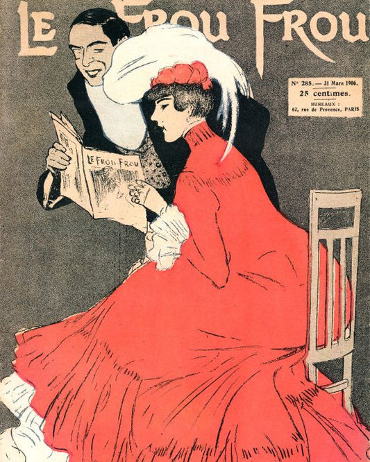 Couple Reading Le Frou Frou - 1906