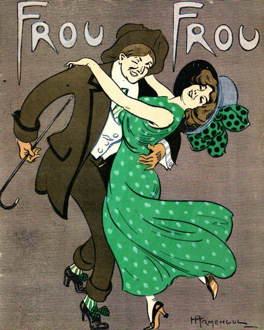 Girl In Green Dancing With Man - 1909
