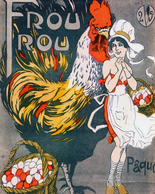Girl With Rooster - Paque