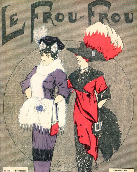 Two Girls In Purple And Red - Renard - 1911