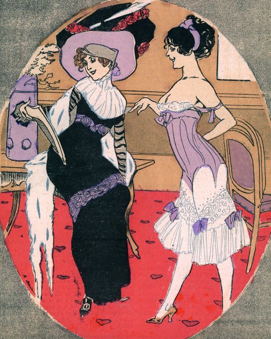 Man Hides Object From Girl - 1912