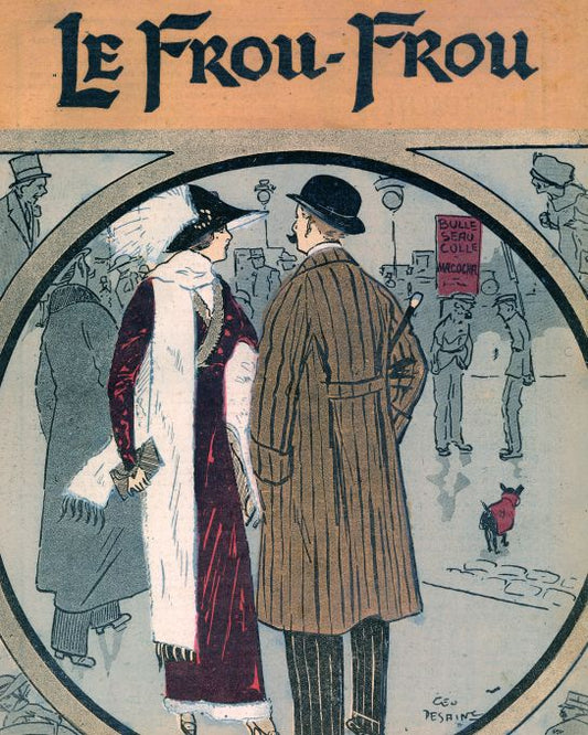 Couple In Crowd - Desaints - 1912