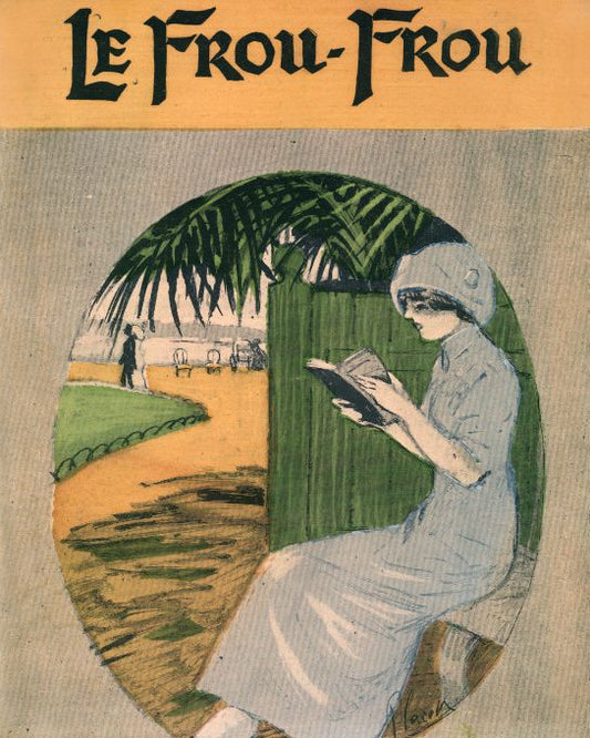 Girl In Purple Reading Outside