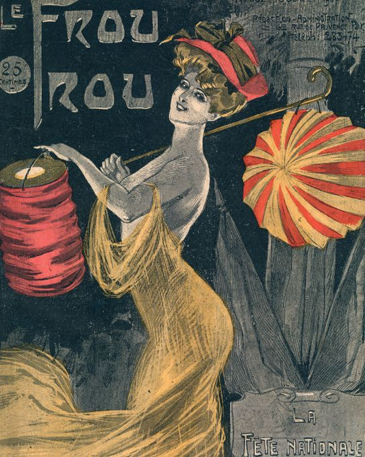 Girl Holding Lantern- Abeille -1907