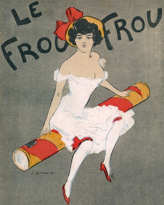 Girl Sitting On Cigarette - Bertrand - 1907