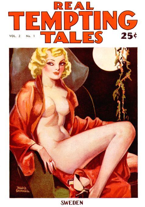 Pin Up - Girl with Open Robe - Greenwood - 1935