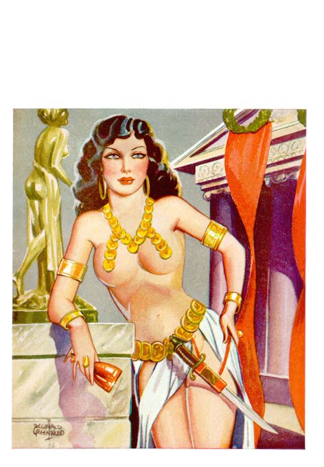 Pin Up - Brunette Girl With Gold - Greenwood - 1935