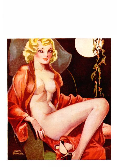 Pin Up - Blonde Girl With Opened Robe - Greenwood - 1935