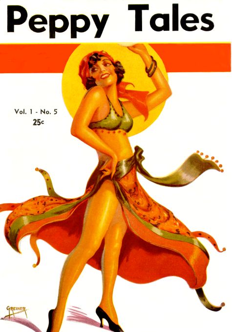Pin Up - Girl Dancing in Skirt  - Greiner - 1930